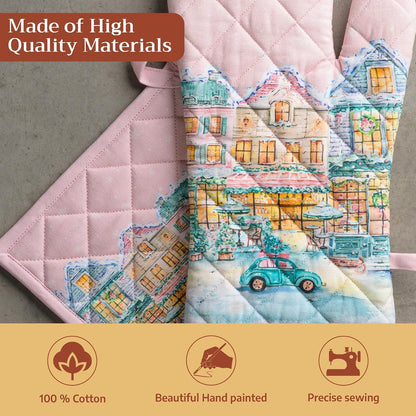 Maison d' Hermine Pot Holders 100% Cotton Potholders (8" x 8") - Colors A