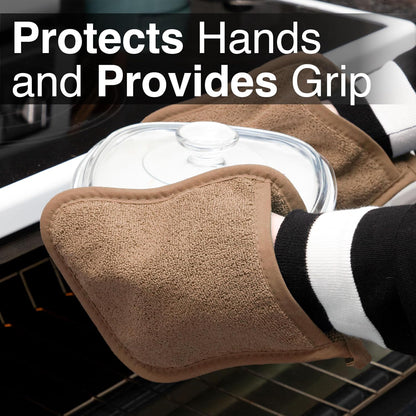 RITZ Terry Pocket Mitt & Hot Pad: Unparalleled Heat Resistant, Durable 100% Cotton – Ergonomically Designed for Optimal Grip – Easy-Care Machine Washable –, Federal Blue