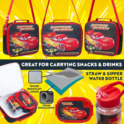 Get Trend SpongeBob Squarepants Water Bottle Lunch Box Lunch Bag Kids Set 3 Pcs Insulated Snack Bag for School Travel Gifts for Kids (Blue SpongeBob)