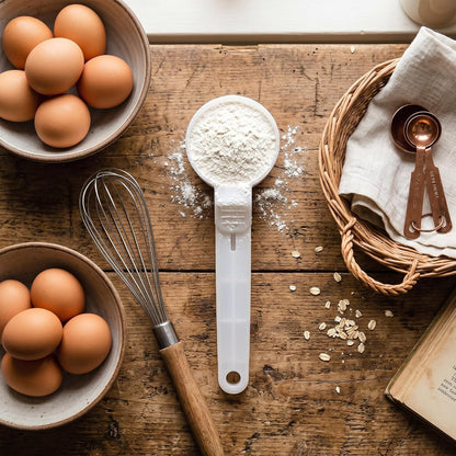 Adjustable Measuring Scoop and Coffee Spoon with Bag Clip