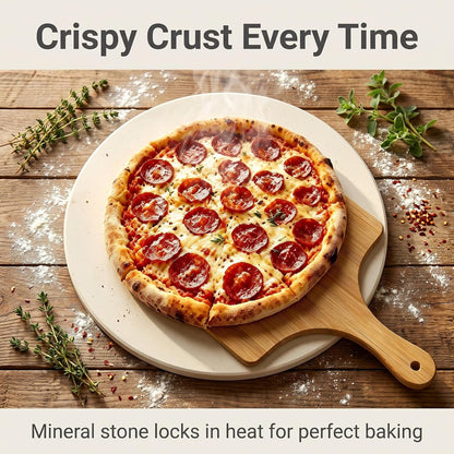 16" Pizza Stone for Oven & Grill | Crispy Crust Baking
