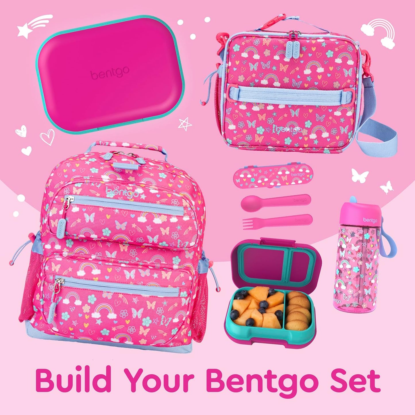 Bentgo Chill Kids Leak-Proof Lunch Box - 4-Compartment Bento Box with Built-In Ice Pack, 3.3 Cup Capacity, PFAS & BPA-Free, Microwave & Dishwasher Safe, Ideal Size for Ages 3 to 7 (Truly Teal)
