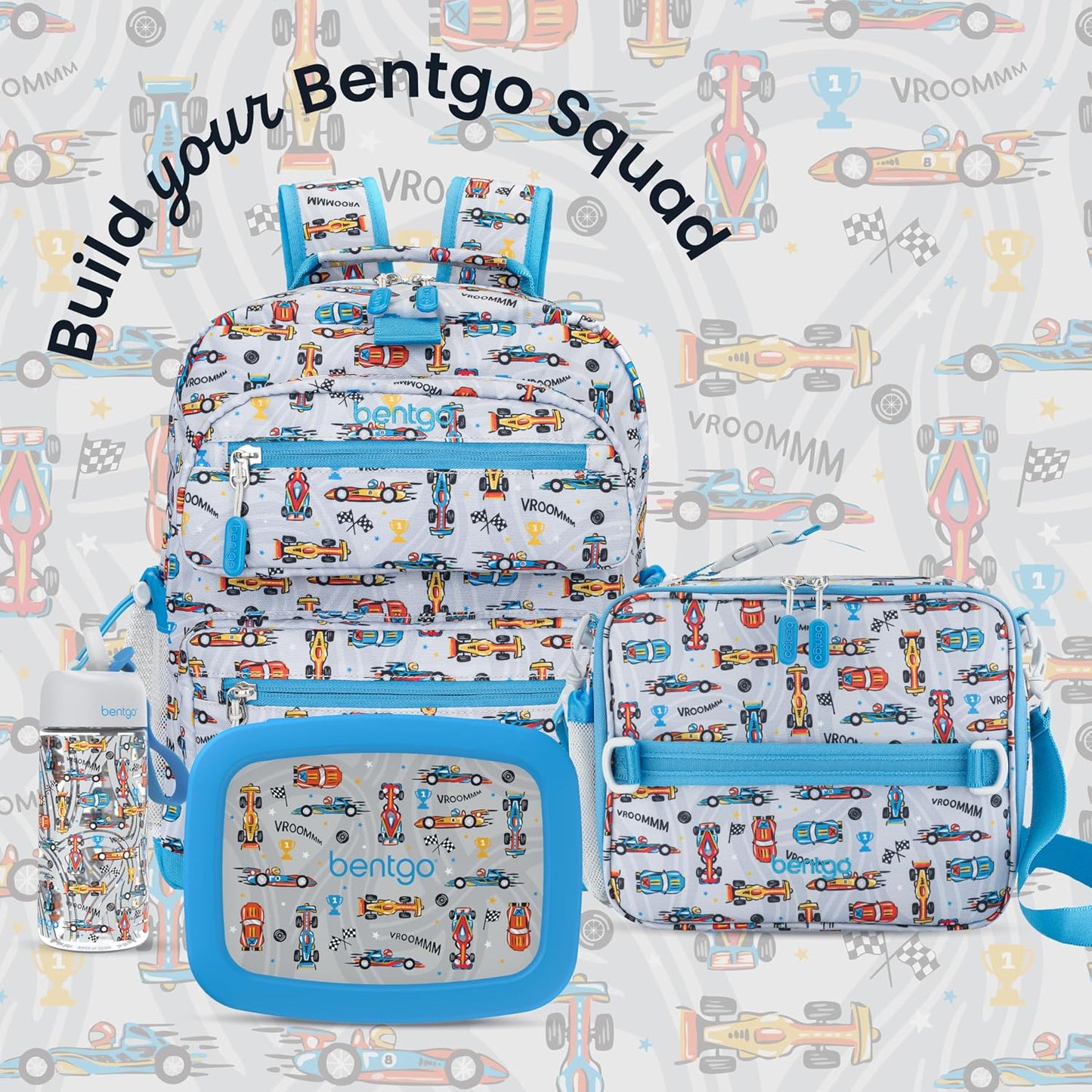 Bentgo Kids Lunch Bag - Durable, Double-Insulated Lunch Bag for Kids 3+; Holds Lunch Box, Water Bottle, & Snacks; Easy-Clean Water-Resistant Fabric & Multiple Zippered Pockets (Mermaid)