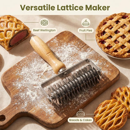 Pie Cutter Cinnamon Roll Cutter Stainless Steel Dough Tool