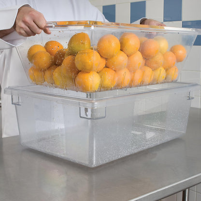 Rubbermaid Commercial Products Polycarbonate Food Storage Box/Tote, 2 Gallon, Clear, for Restaurant/Kitchen/Cafeteria