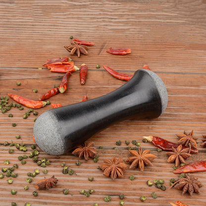 Tianman Marble Replacement Pestle 5.9" Length Polished, Use Pestle on Both Ends (Only Pestle Mortar Not Included) (Grey Marble Polished)