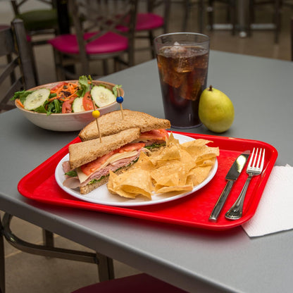Carlisle FoodService Products CT101403 Cafe Standard Plastic Cafeteria/Fast Food Tray, NSF Certified, BPA Free, 14" Length x 10" Width, Black