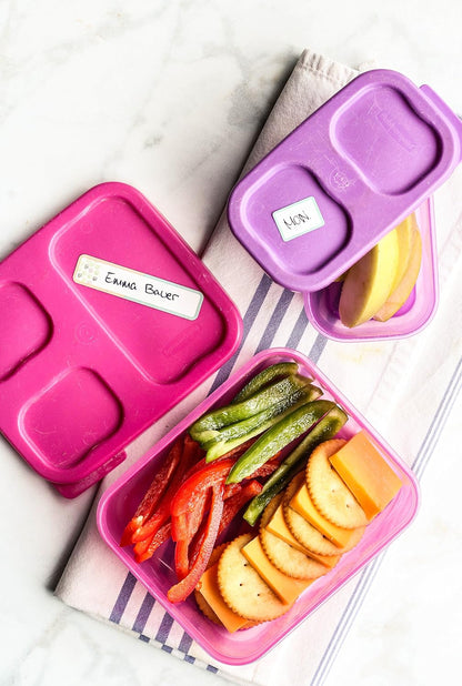 Removeable, Write-On Food Labels, Waterproof, Multipurpose, Freezer Safe, Self-Laminating Label, Dishwasher-Safe for Home Organization and Kitchen Labels (All-Purpose White), Made in The USA