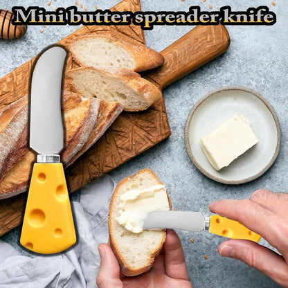 25 Piece Small Cheese Spreader Knives Set, Mini Stainless Steel Butter Knife Spreader with Wooden Handle for for Charcuterie Board, Sandwiches, Cocktail Spreaders, Dips, 4.7 inch