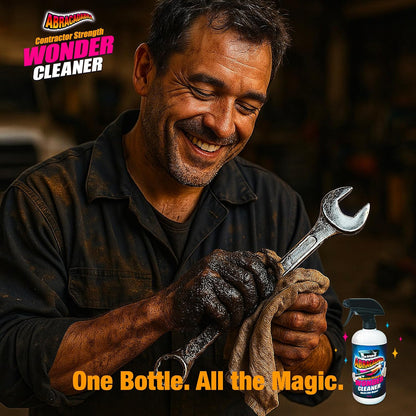 Abracadabra® Contractor Strength Wonder Cleaner - As Seen on TV - 16 fl oz - Gunk & Build up Remover - Removes Tar, Adhesives, Gum, Stickers, Sap, Oils & More on Most Surfaces - Better Stronger Faster