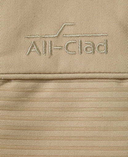 All-Clad Silicone Oven Mitts: Heat Resistant up to 500 Degrees - 100% Cotton & Silicone, 14"x7" Oven Mitt for Kitchen and Barbeque, Pewter