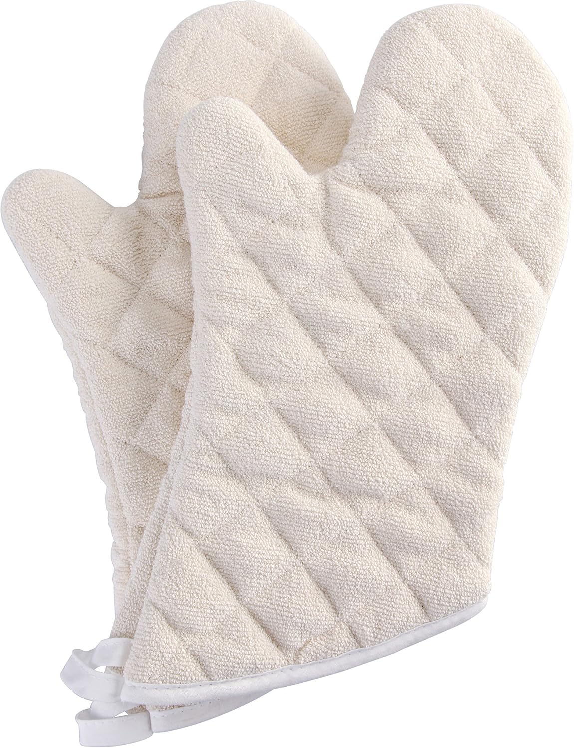 ARCLIBER Grey 13" Quilted Oven Mitts 1 Pair Flame Heat Resistant