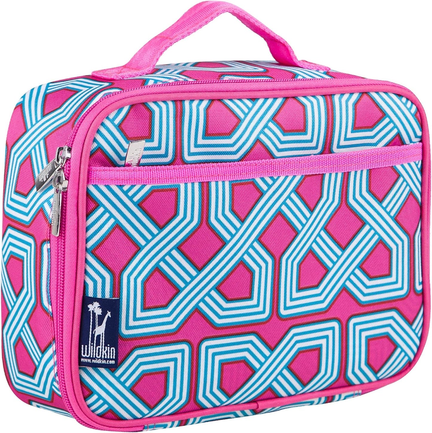 Wildkin Kids Insulated Lunch Box, Keeps Food Hot or Cold, BPA-Free with Mesh Pockets & Easy-Clean Lining – Ideal for School, Travel & Daycare – Holographic