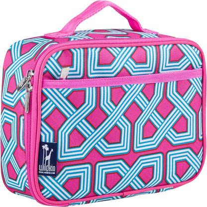 Wildkin Kids Insulated Lunch Box, Keeps Food Hot or Cold, BPA-Free with Mesh Pockets & Easy-Clean Lining – Ideal for School, Travel & Daycare – Holographic
