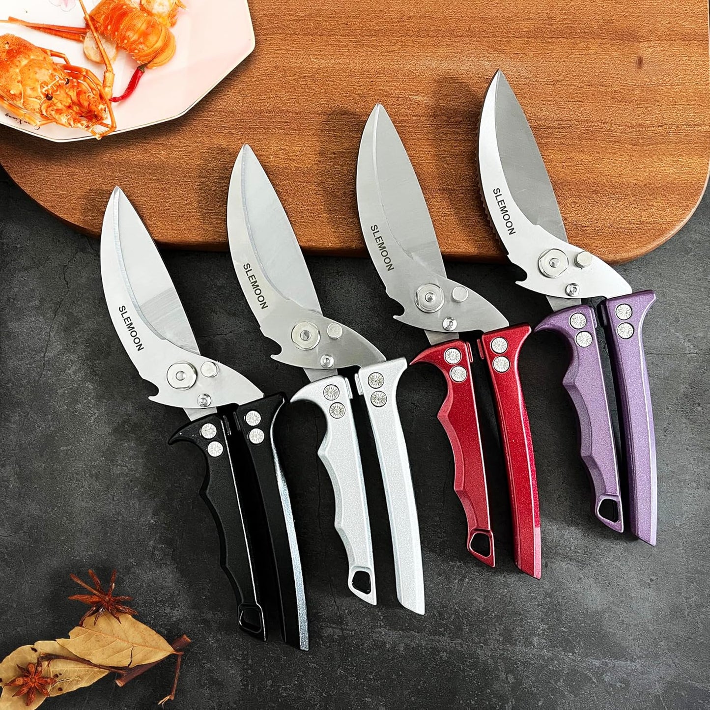 Heavy Duty Kitchen Shears for Food,Silver Kitchen Scissors | Dishwasher Safe and Food Stainless Poultry Shears for Chicken Turkey Thanksgiving,Gift Box