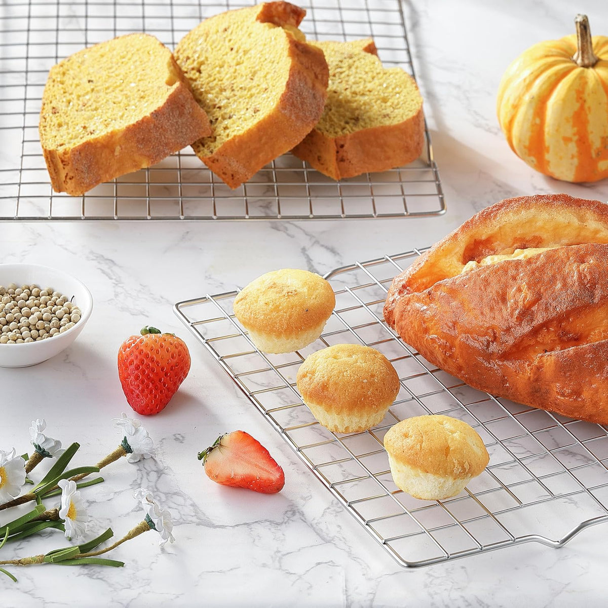 Cooling Racks for Cooking and Baking, Suitable for 10" x 15" Sheet Pan