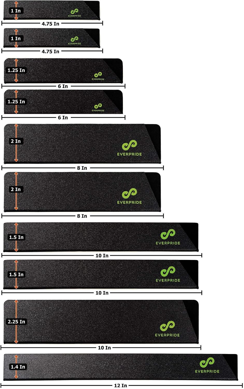 EVERPRIDE Chef Knife Sheath Set Universal Blade Edge Cover Guards for Chef’s and Kitchen Knives – Durable, BPA-Free, Felt Lined, Sturdy ABS Plastic – Knives Not Included
