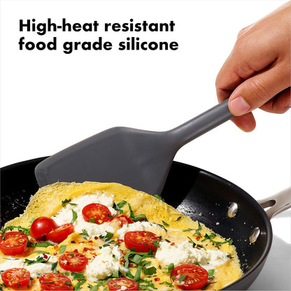 OXO Good Grips 3-Piece Silicone Utensil Set, Gray, One size