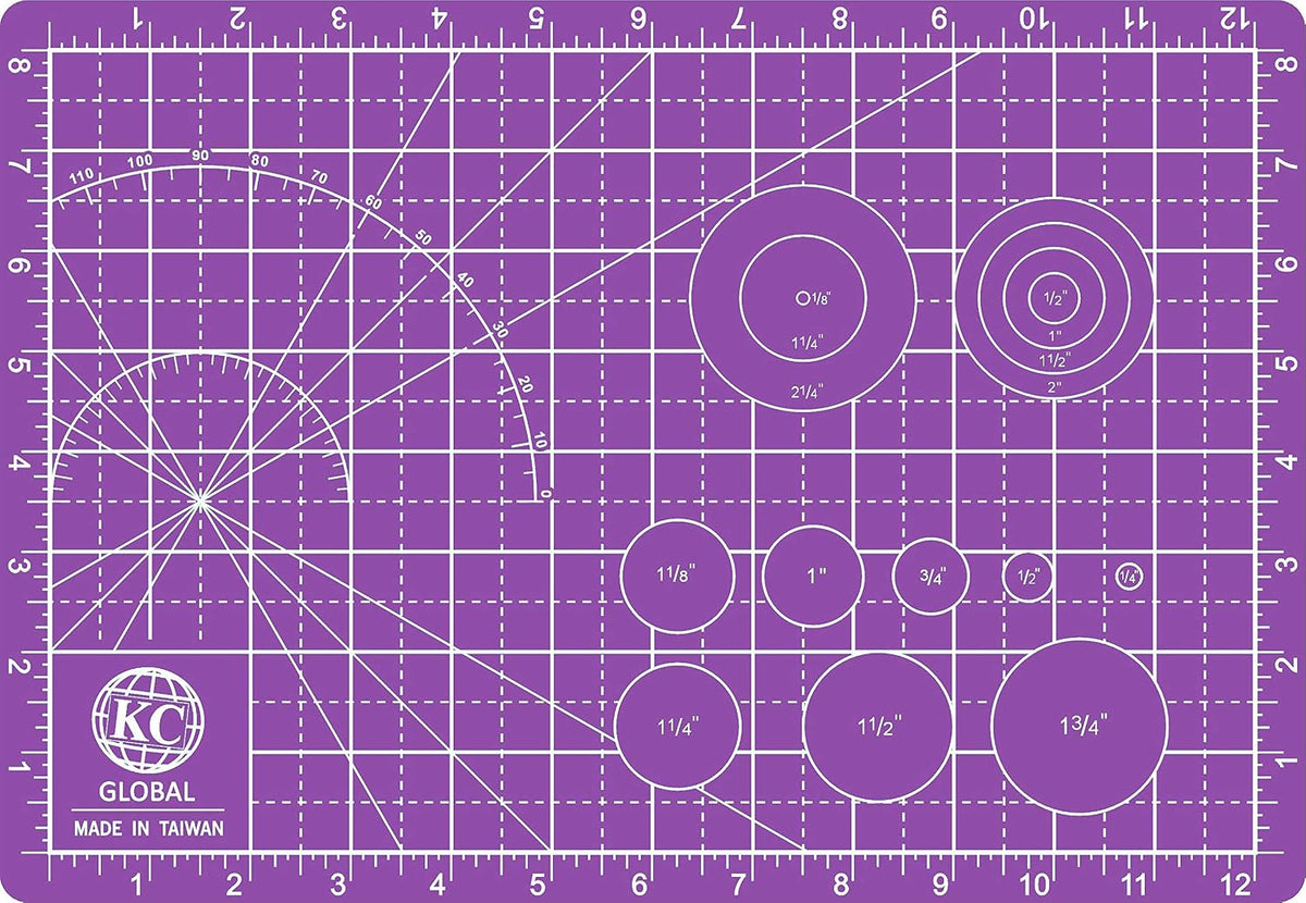 KC GLOBAL A3 (19"x13") Professional Grade Self-Healing Cutting Mat (Purple) - Odor-Free, Double-Sided, Eco-Friendly, Non-Slip, Premium Desk mat for DIY, Crafting, Model Building,and Art Projects