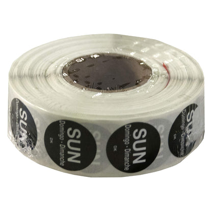 DayMark Safety Systems-IT1143926 Day of the Week 3/4" Circle Permanent Label, SAT (Roll of 1,000)
