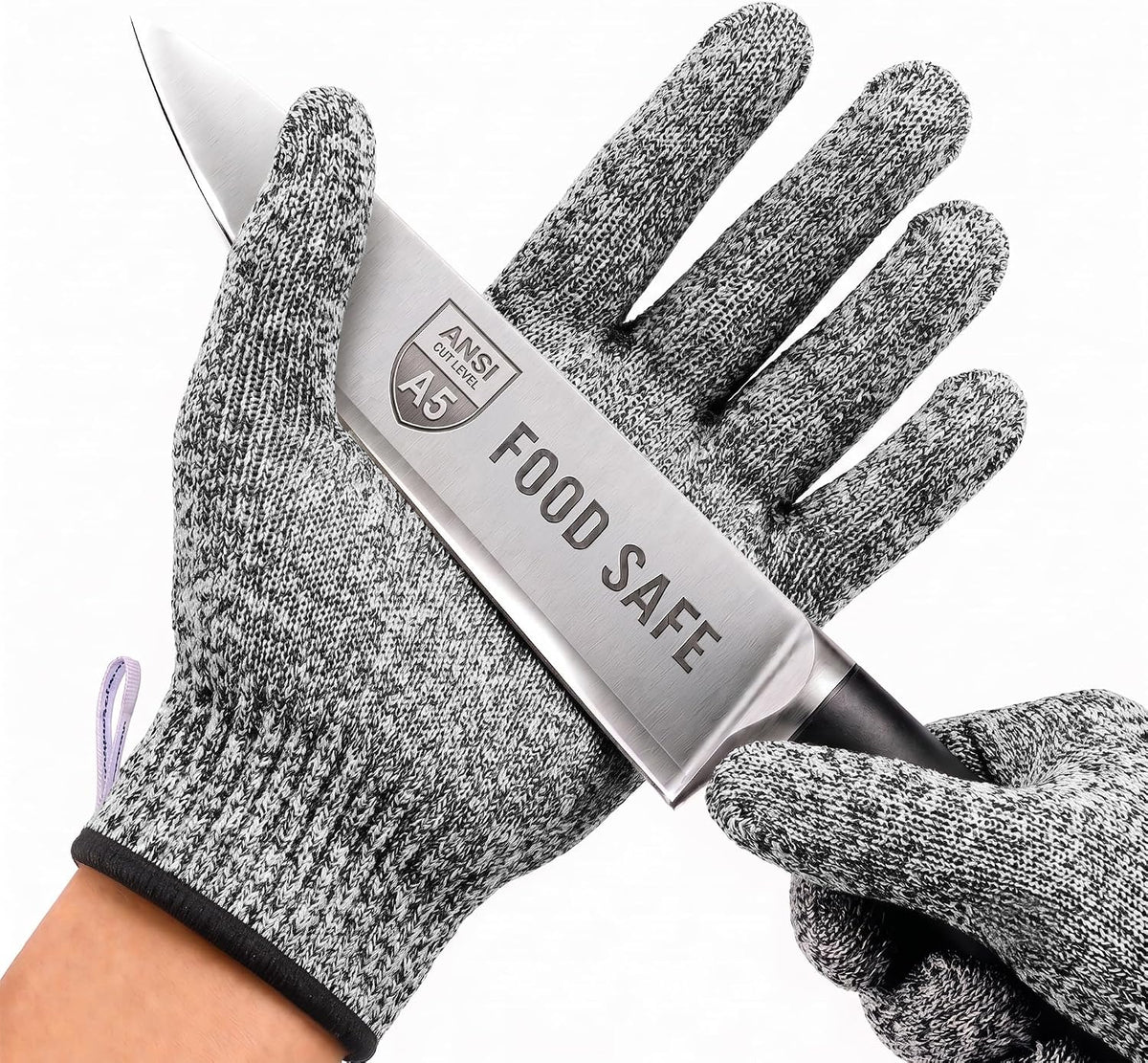 A5 Cut Resistant Gloves, Food Grade Kitchen Safety Gloves