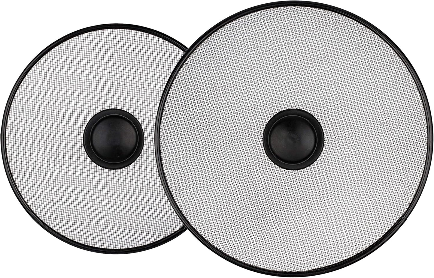 Stainless Steel Lid Splatter Screen - Set of 2: 8,2" & 10" - Frying Pan Oil Splash Guard