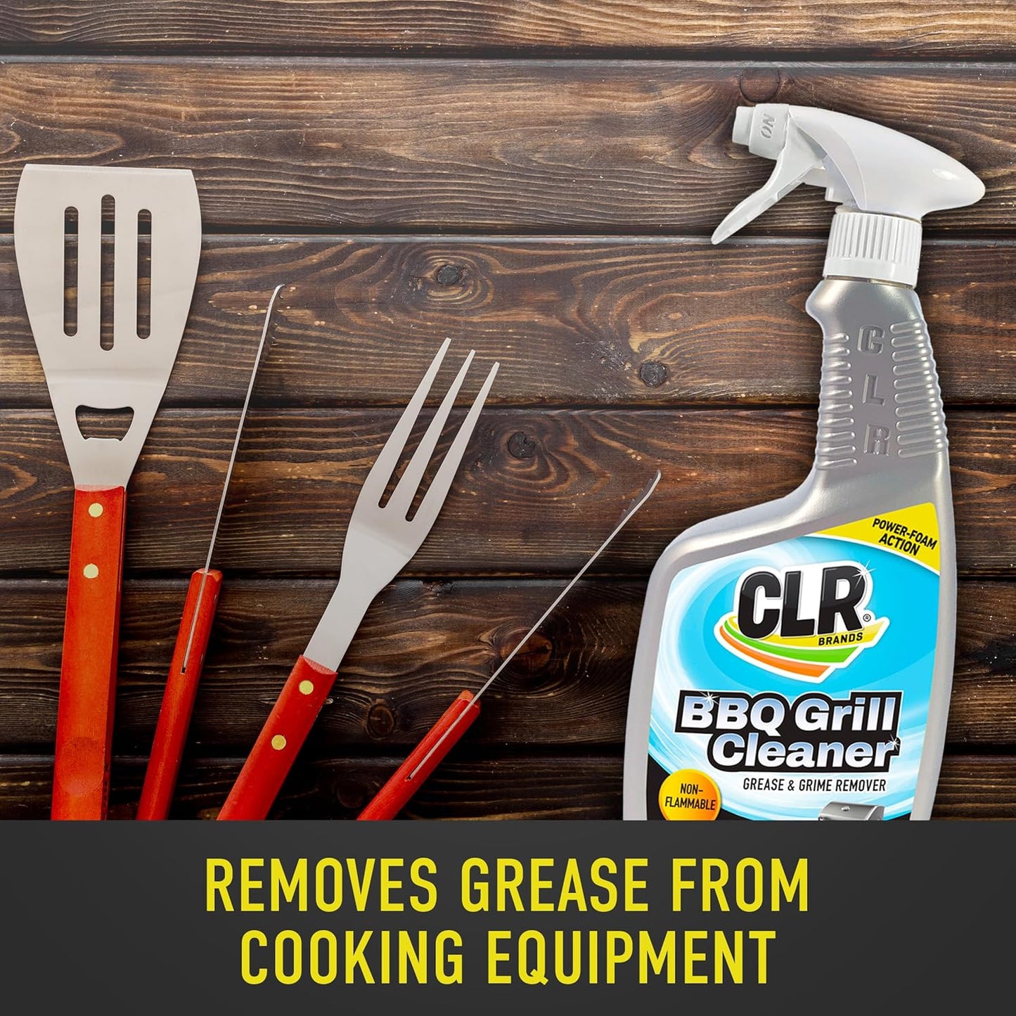 CLR Clean & Ready Grill, BBQ Grill Cleaner, 26 Ounce Spray Bottle, PB-BBQ-26