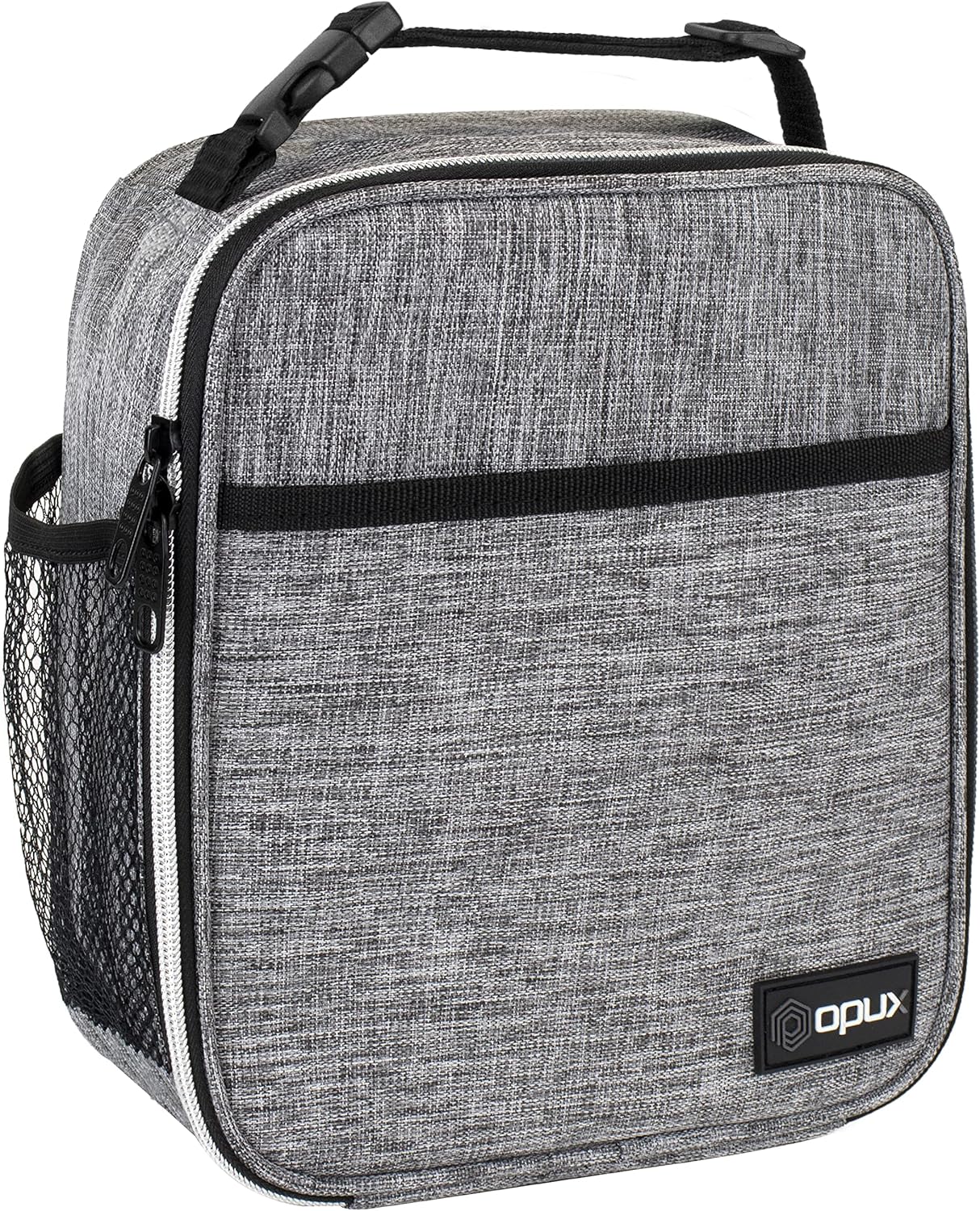 opux Premium Insulated Lunch Box, Soft School Lunch Bag for Kids Boys Girls, Leakproof Small Lunch Pail Men Women Work, Reusable Compact Cooler Tote Lunchbox for Office Adult, Black