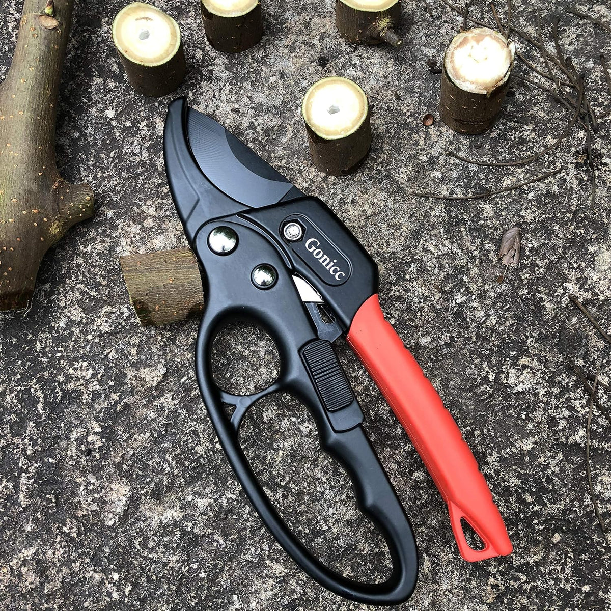gonicc 8" Professional Premium Bypass Titanium Pruning Shears(GPPS-1003)