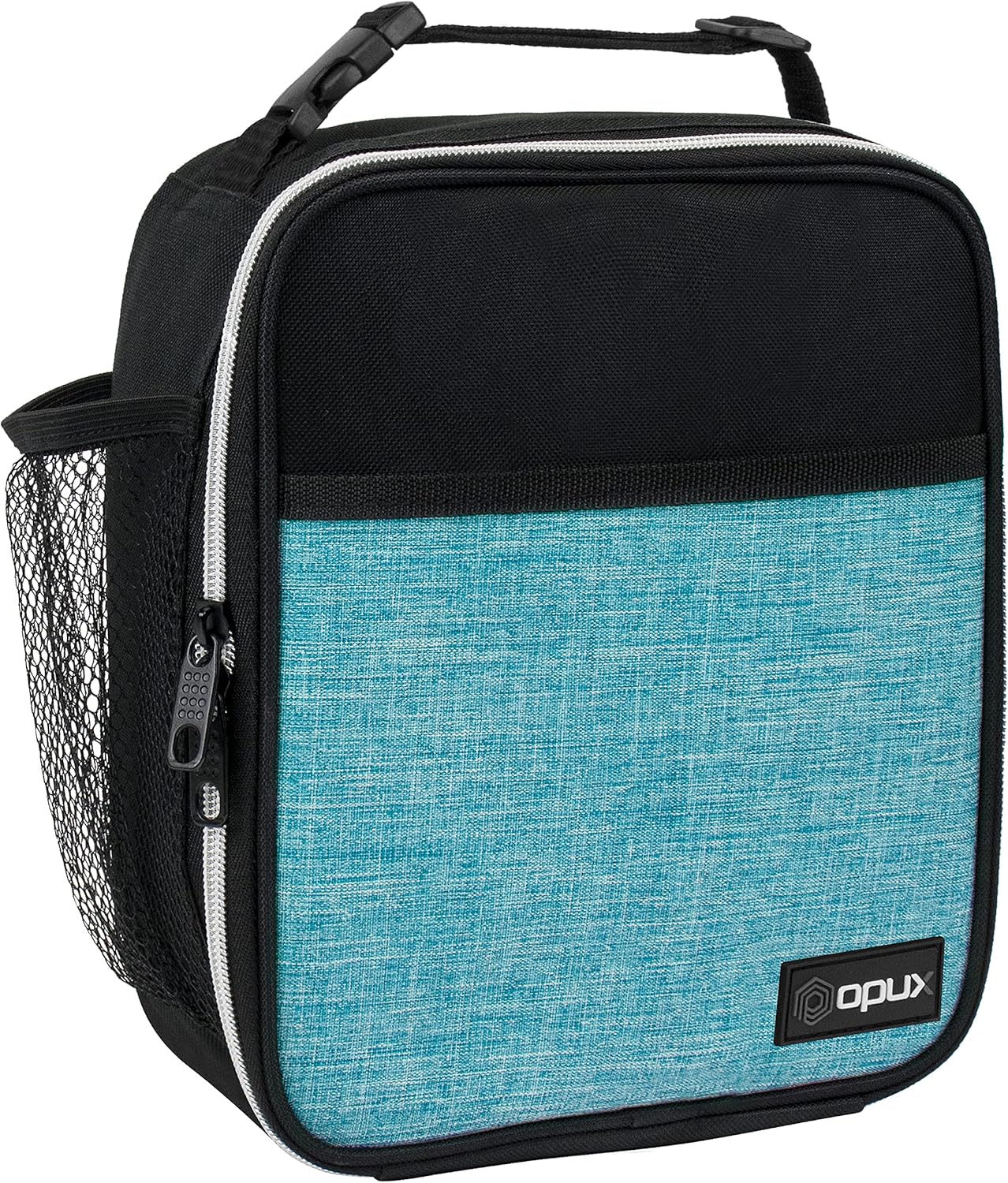 opux Premium Insulated Lunch Box, Soft School Lunch Bag for Kids Boys Girls, Leakproof Small Lunch Pail Men Women Work, Reusable Compact Cooler Tote Lunchbox for Office Adult, Black
