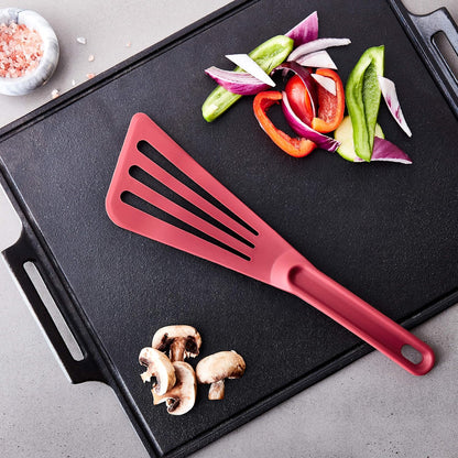 Mercer Culinary Hell's Tools Hi-Heat Slotted Spatula, 12 Inch x 3.5 Inch, Gray