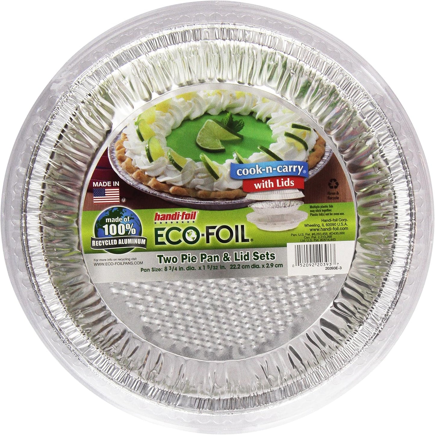 Cook-N-Carry Pie Pans w/ Lids, 2 ct