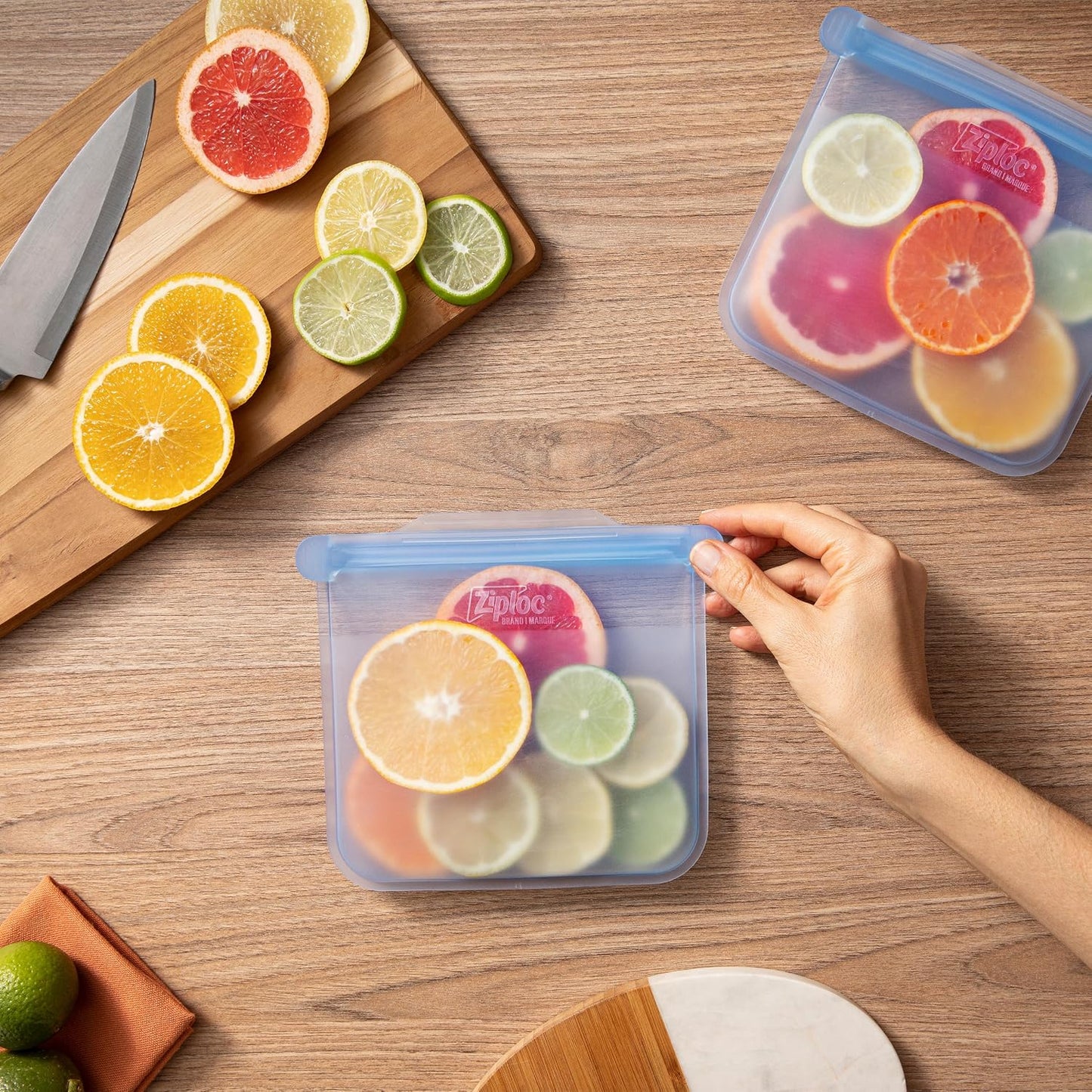 Ziploc Endurables Pouch and Containers Variety Pack, Reusable Silicone Bags and Food Storage Meal Prep Containers for Freezer, Oven, and Microwave, Dishwasher Safe, 5 Total