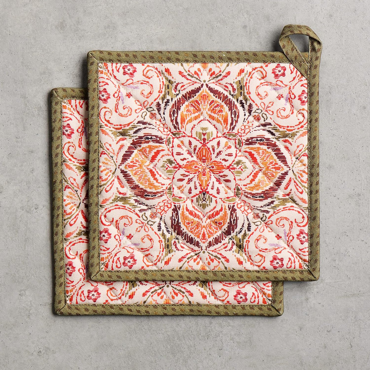 Maison d' Hermine Pot Holders 100% Cotton Potholders (8" x 8") - Colors A