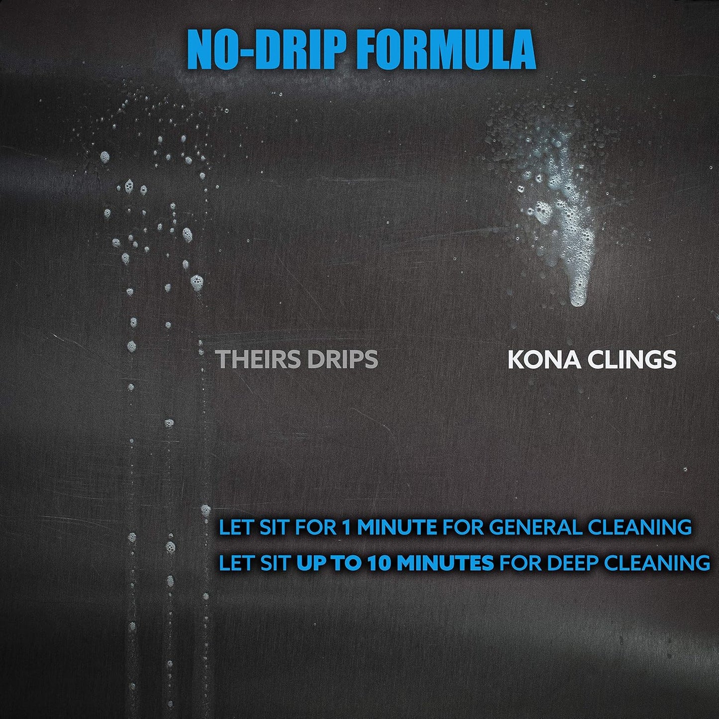 Kona Safe/Clean Grill Cleaner Spray - Now 40% More Cleaning Power, Heavy Duty No-Drip Gel, Eco-Friendly, Food Safe, BBQ Grate Degreaser, Biodegradable, Made in Michigan USA - 23oz